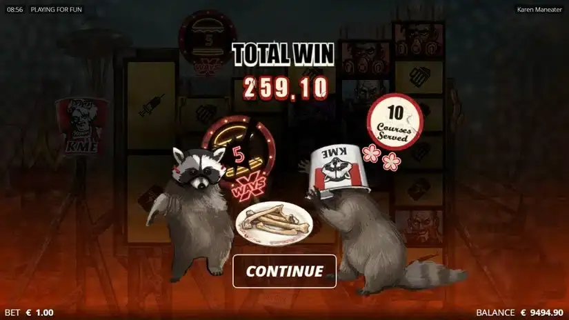 Karen Maneater slot screenshot 