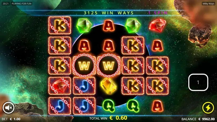 Milky Ways slot screenshot 3