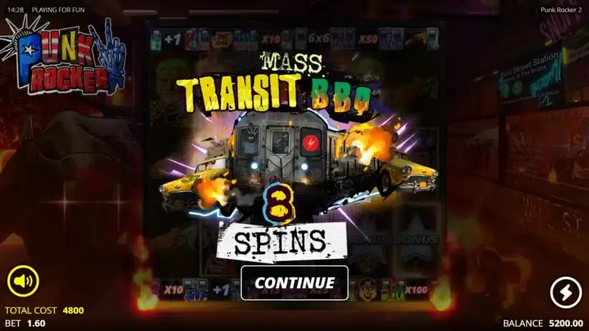 Punk Rocker 2 slot screenshot 3