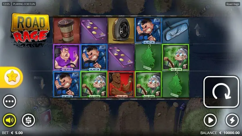 Road Rage slot screenshot 