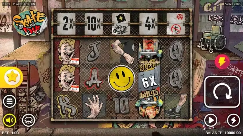Skate or Die slot screenshot 