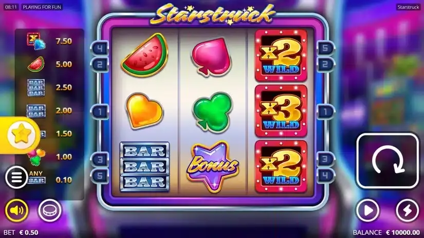 Starstruck slot screenshot 