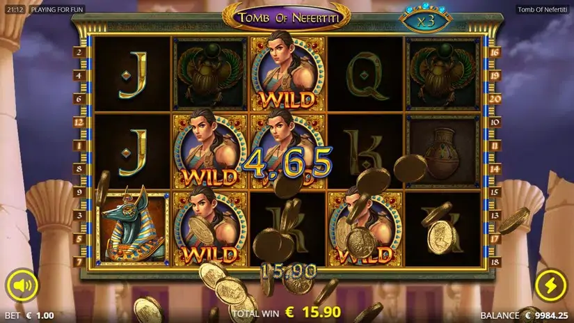 Tomb Of Nefertiti slot screenshot 5