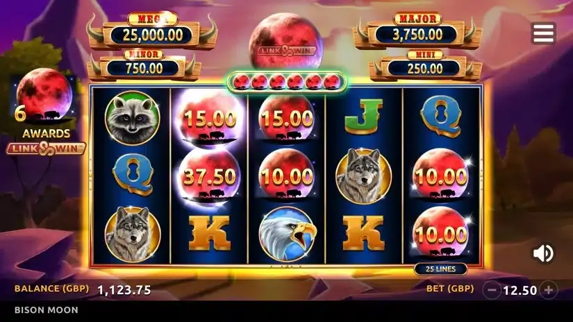 Bison Moon slot screenshot 3