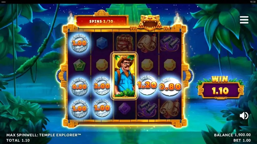 Max Spinwell Temple Explorer slot screenshot 4