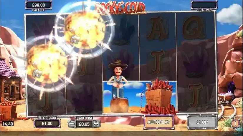 Rocky’s Gold slot screenshot 2