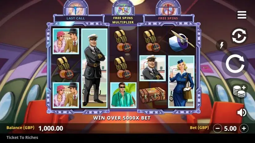 Ticket to Riches slot screenshot 