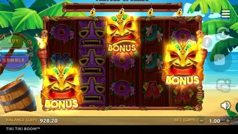 Tiki Tiki Boom slot screenshot 2