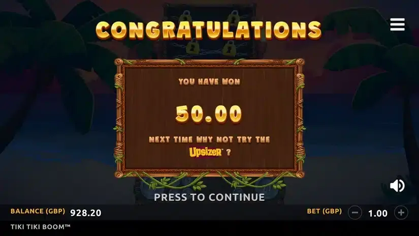 Tiki Tiki Boom slot screenshot 