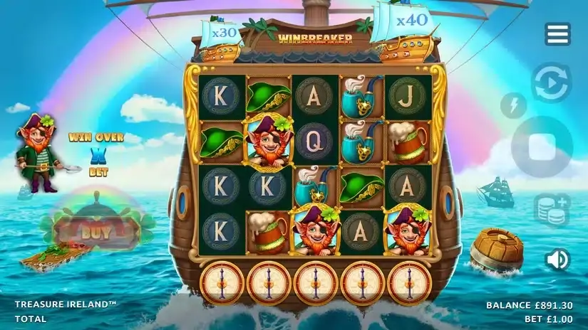 Treasure Ireland slot screenshot 2