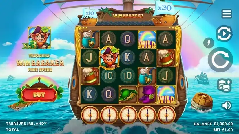 Treasure Ireland slot screenshot 