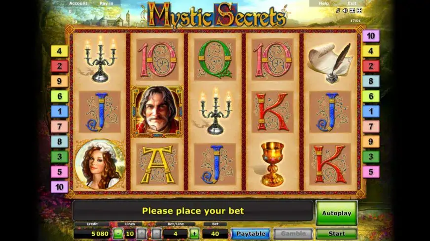 Mystic Secrets slot screenshot 1