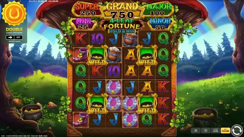 4-Leaf Fortune: Hold & Win slot screenshot 1
