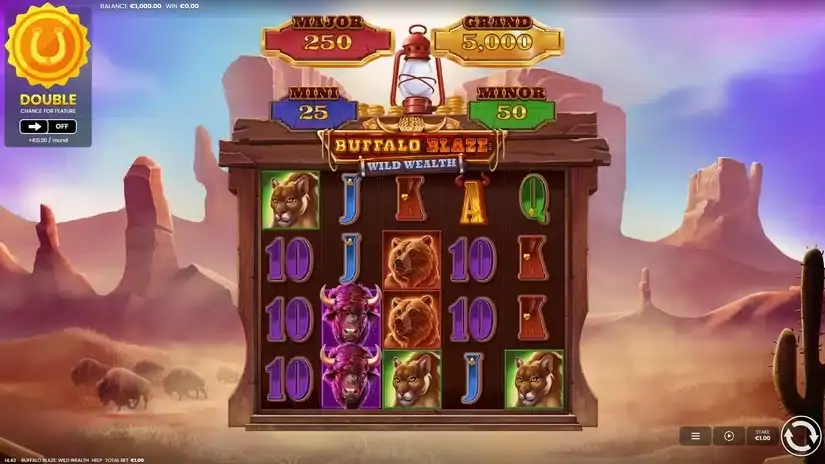 Buffalo Blaze: Wild Wealth slot screenshot 1