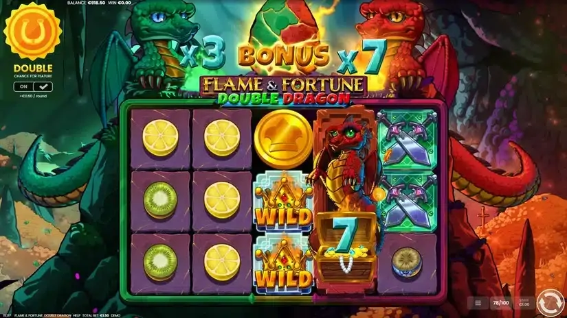 Flame & Fortune Double Dragon slot screenshot 5