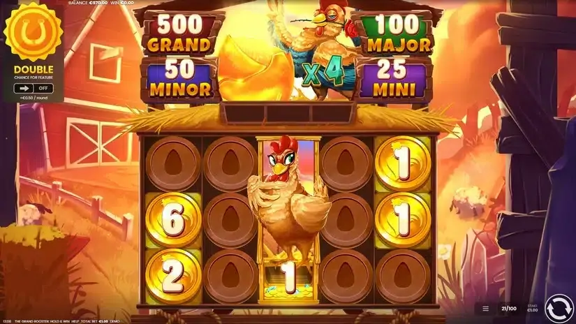 The Grand Rooster: Hold & Win slot screenshot 6