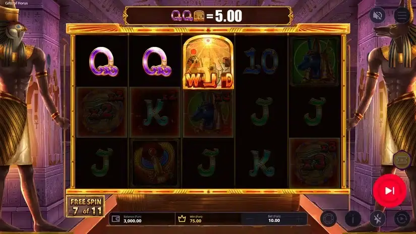 Gifts of Horus slot screenshot 4