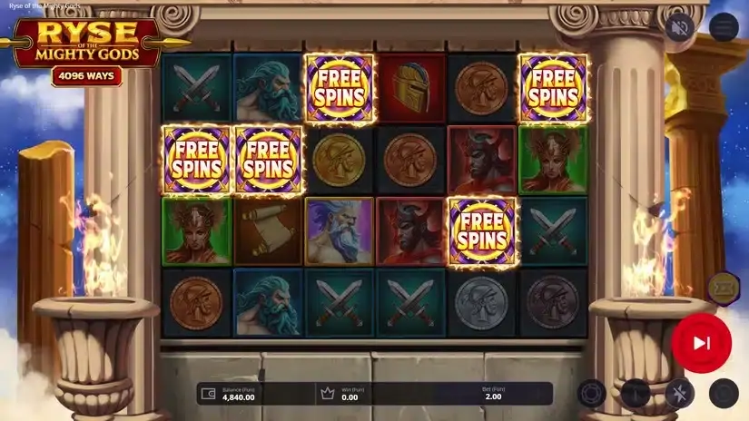 Ryse of the Mighty slot screenshot 2