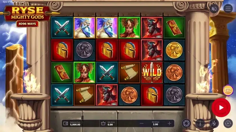 Ryse of the Mighty slot screenshot 