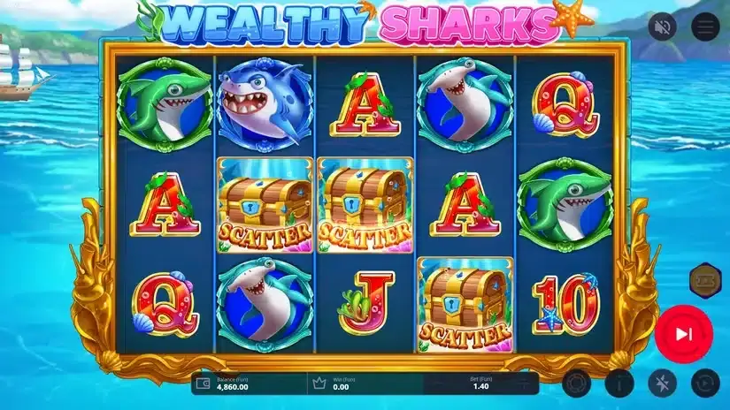 Wealthy Sharks slot screenshot 2
