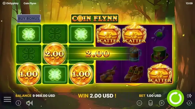 Coin Flynn slot screenshot 2