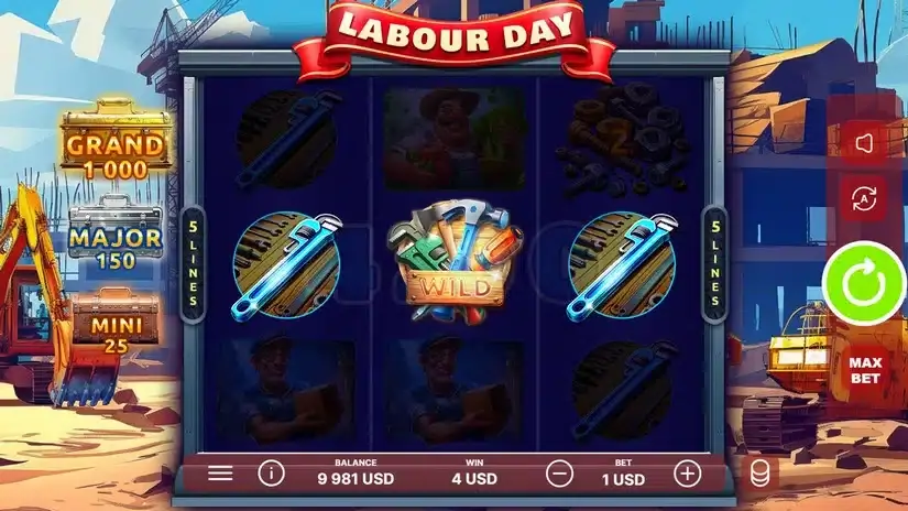Labour Day slot screenshot 4