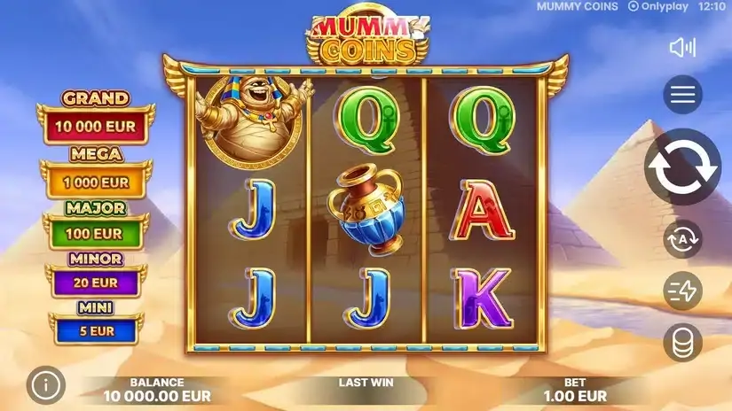 Mummy Coins slot screenshot 1