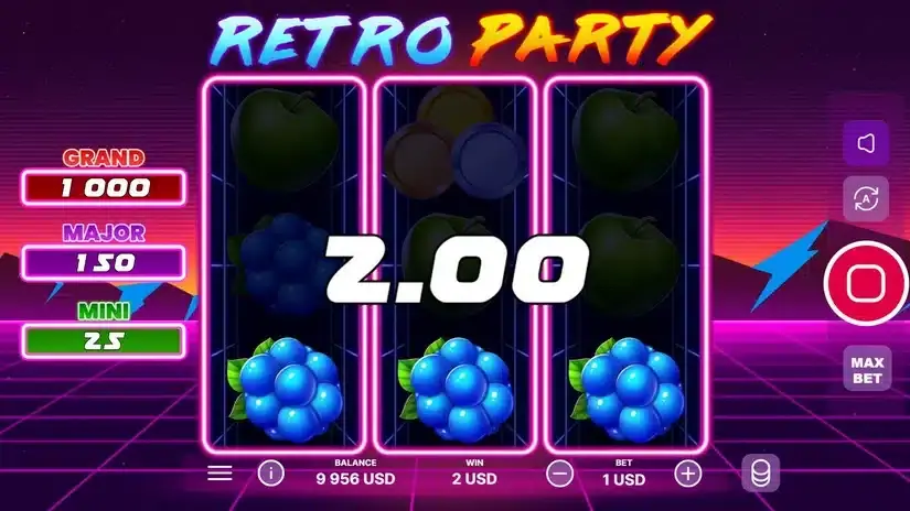 Retro Party slot screenshot 3
