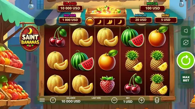 Saint Bananas slot screenshot 1