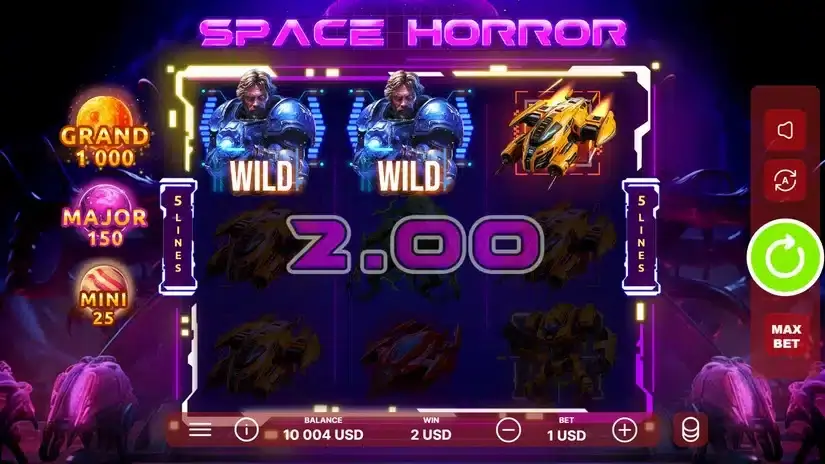 Space Horror slot screenshot 3