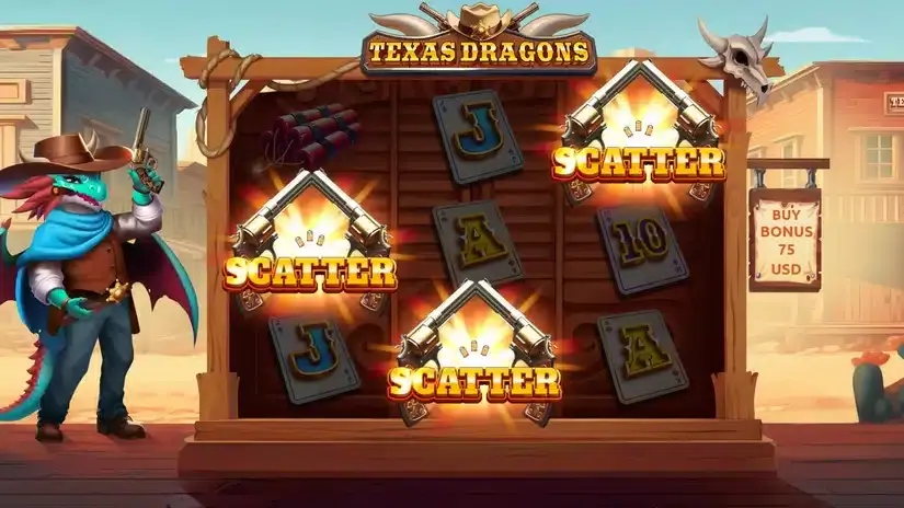 Texas Dragons slot screenshot 2