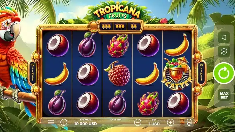 Tropicana Fruits slot screenshot 1