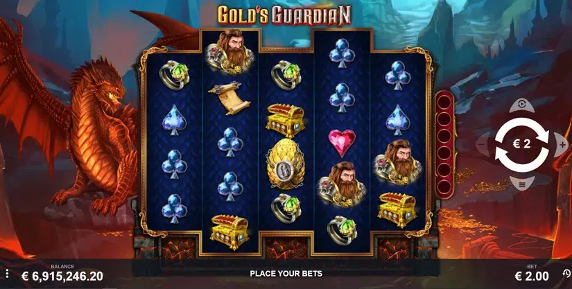 Gold’s Guardian slot screenshot 