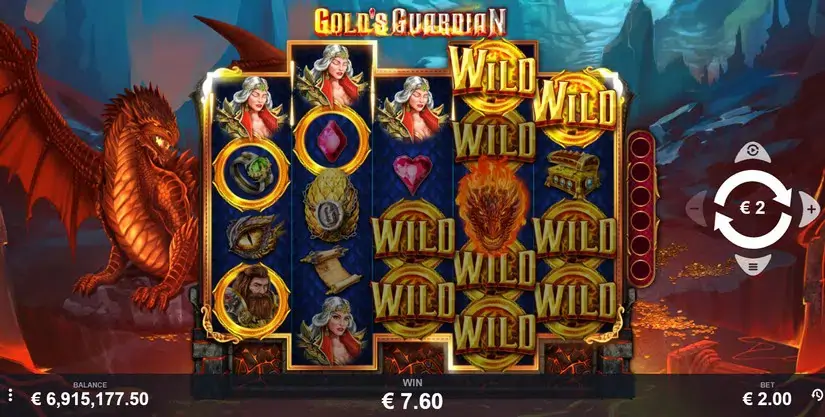 Gold’s Guardian slot screenshot 