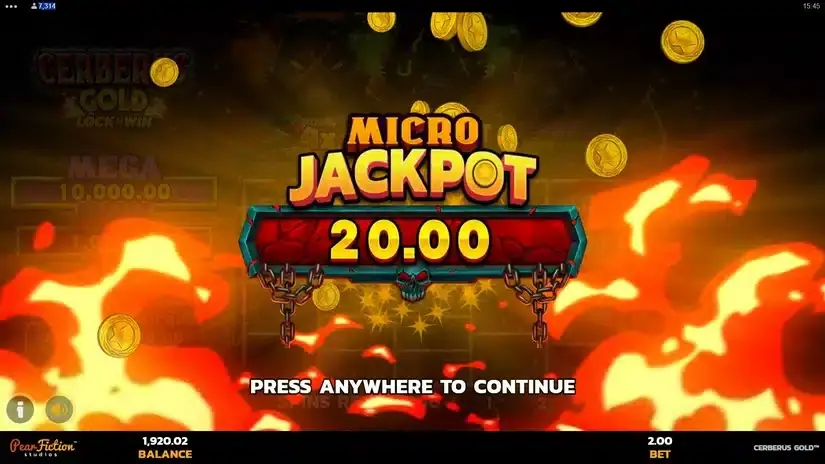 Cerberus Gold slot screenshot 