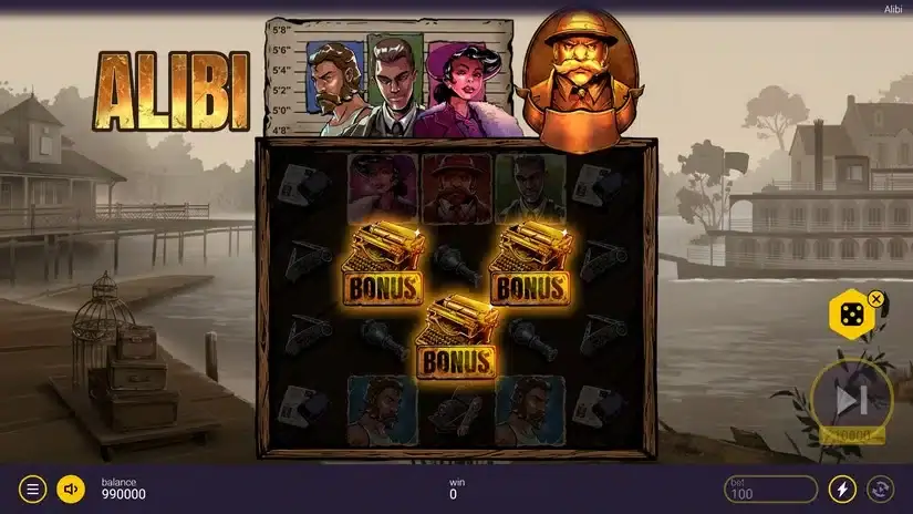 Alibi slot screenshot 2