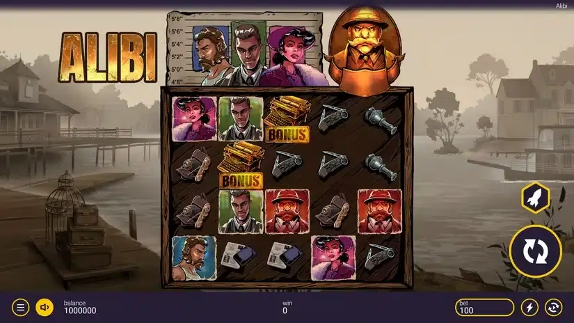 Alibi slot screenshot 