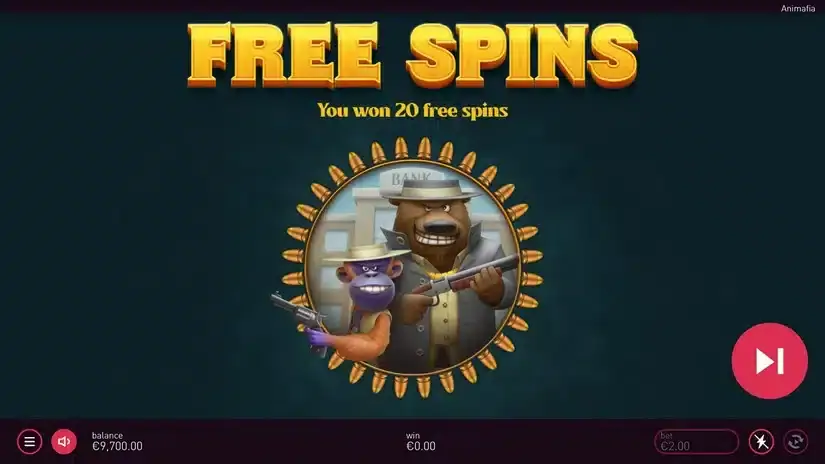 Animafia slot screenshot 3