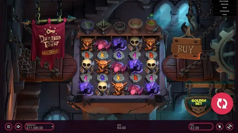 Dungeon Tower slot screenshot 