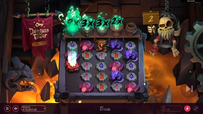 Dungeon Tower slot screenshot 7