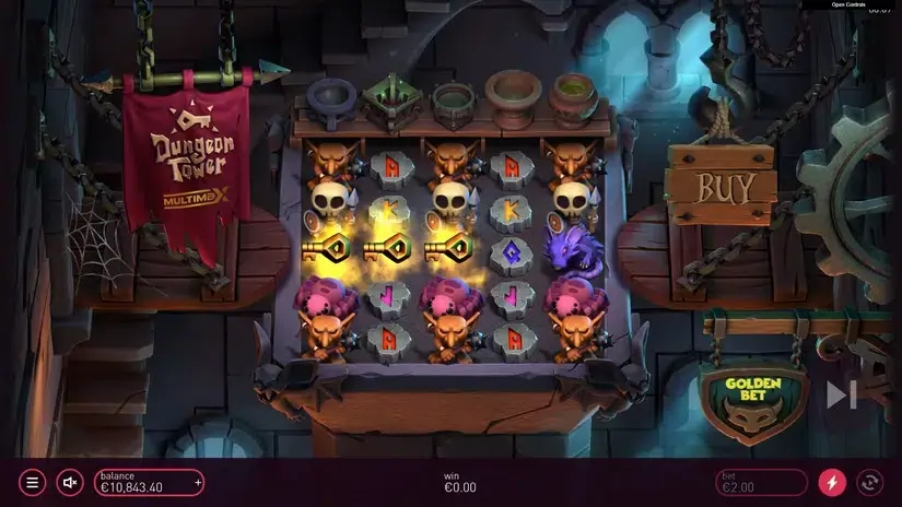 Dungeon Tower slot screenshot 4