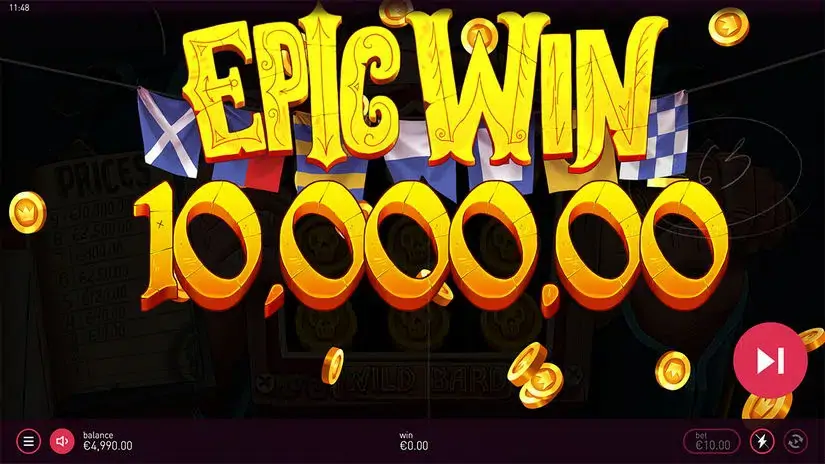 Wild Bard slot screenshot 3