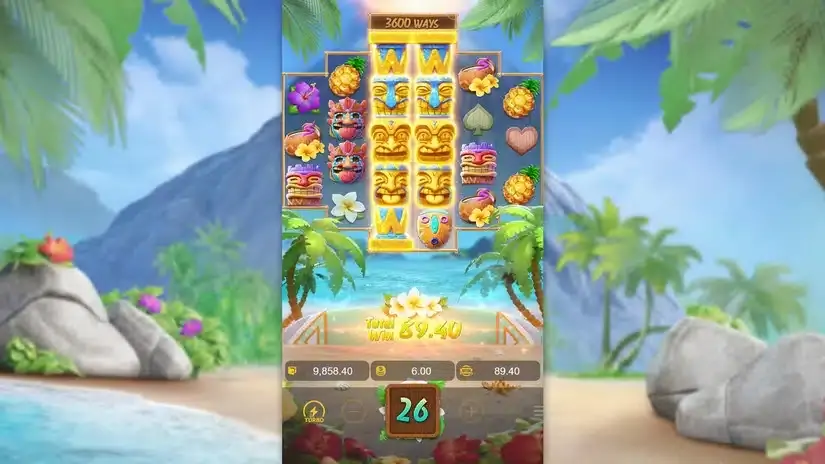 Hawaiian Tiki slot screenshot 5
