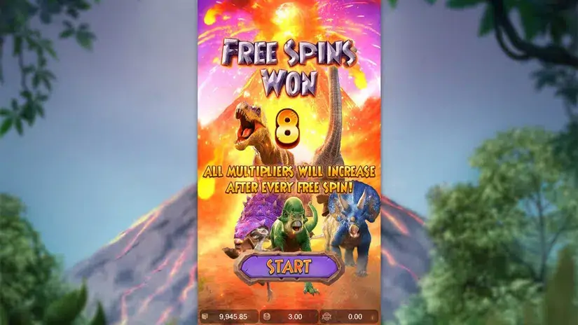 Jurassic Kingdom slot screenshot 5