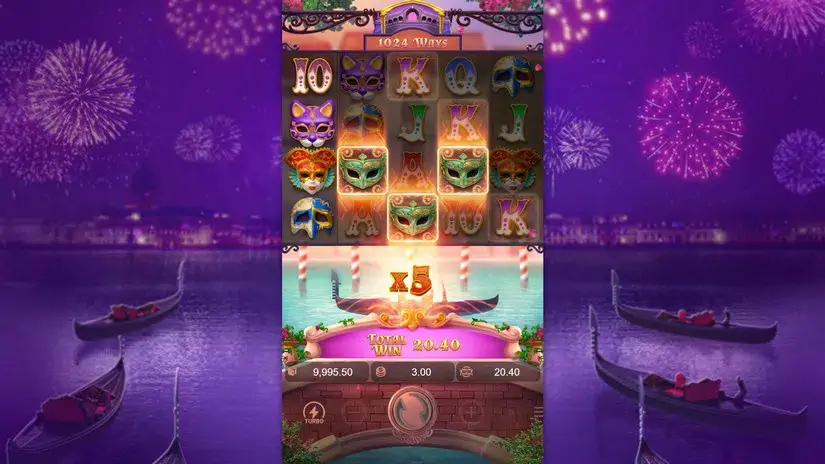 Mask Carnival slot screenshot 4