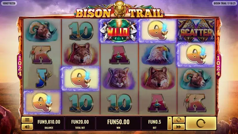 Bison Trail slot screenshot 3
