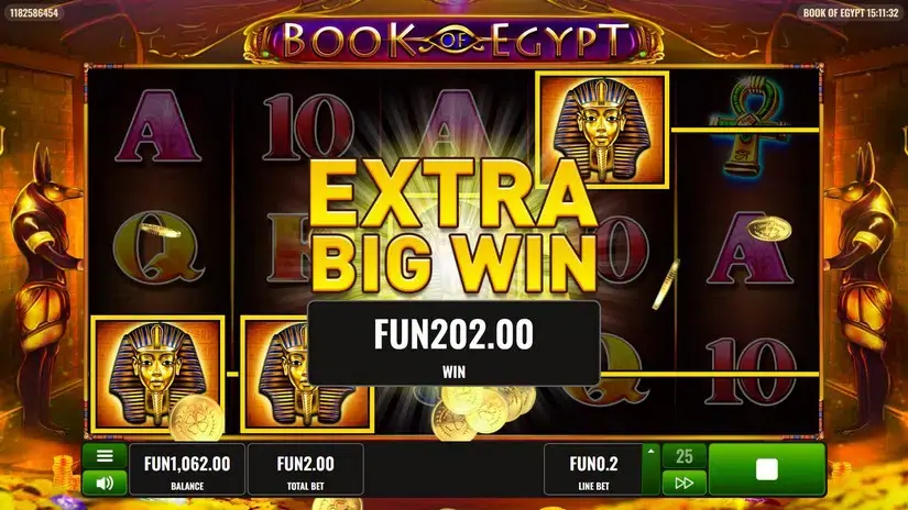 Book of Egypt slot screenshot 