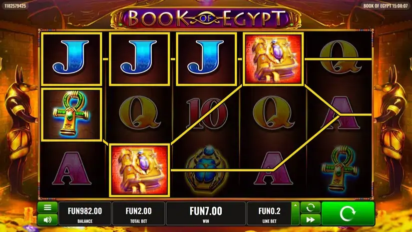 Book of Egypt slot screenshot 2