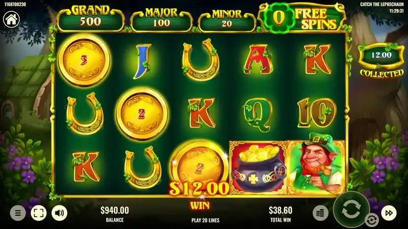 Catch The Leprechaun slot screenshot 