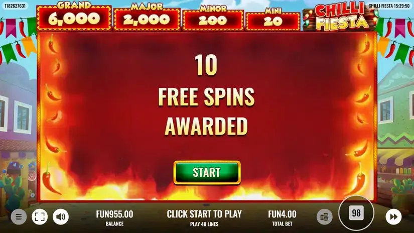 Chilli Fiesta slot screenshot 4